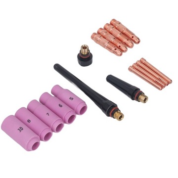 16PCS TIG WELIDE TORCH AKCESORIA ZESTAWY MIPOWY CERMICZNE PLASMA 0Q
