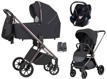 WÓZEK CARRELLO ULTRA CYBEX ATON 5 3w1 ADAPTERY kol. BLACK
