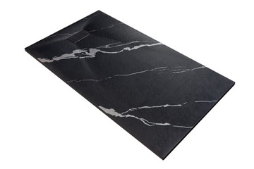 Brodzik VEXO MARBLE 120x80 czarny prysznicowy SLIM 3 Besco