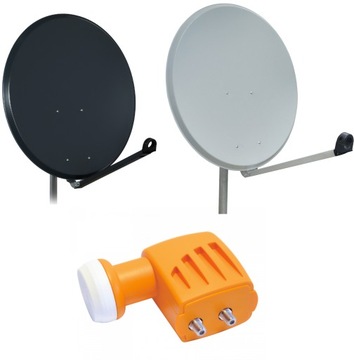 Zestaw Antena Satelitarna Famaval + Twin Televes