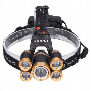 5-głowicowy reflektor LED Zewnętrzna latarka