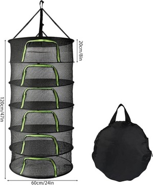 6-СЛОЙНАЯ СУШИЛКА ДЛЯ ТРАВ, ПОДВЕСНАЯ, СУШИЛЬНАЯ КОРЗИНА ДЛЯ ОВОЩЕЙ
