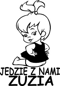 NAKLEJKA na samochód auto szybę IMIĘ DZIECKA 20cm