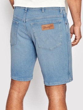 Wrangler TEXAS SHORTS Blue Champ KRÓTKIE SPODENKI BLUE DżINS W38