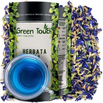 Herbata niebieska Klitoria blue butterfly tea kwiat 25g premium mocny kolor