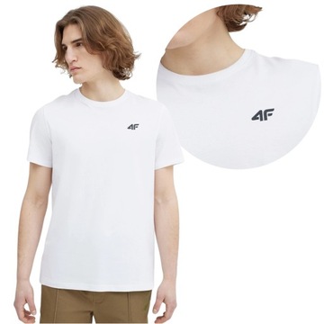 MĘSKA KOSZULKA 4F BAWEŁNIANA T-SHIRT SPORTOWY NA SIŁOWNIE R. XXL