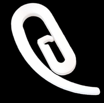 AGRAFKI AGRAFKA FRANCUSKA ŚLIMAK, HACZYK DO FIRAN ZASŁON 100SZT.