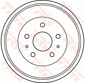 TRW BĘBEN HAMULCOWY TYŁ FORD FOCUS C-MAX