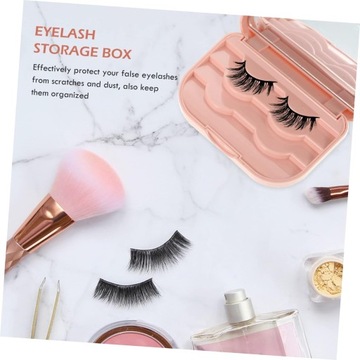 2 ящика для хранения ресниц, чехол-держатель для зеркала для ресниц