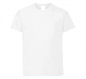 KOSZULKA DZIECIĘCA T-SHIRT BLUZKA BIAŁA 6 LAT 116 CM MODEL:K103