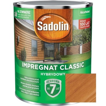 SADOLIN IMPREGNAT CLASSIC HYBRYDOWY PINIOWY 0.75L