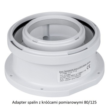 Bosch adapter z króćcami pomiarowymi 80/125