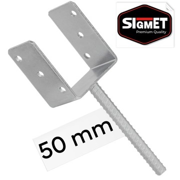 Podstawa słupa stała z prętem 50 mm KOTWA