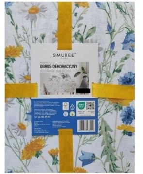 Dekoracyjny Obrus Smukee 120x160 bawełna w kwiaty