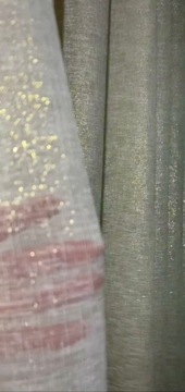 ВУАЛЬНАЯ ШТОРА ТУМАННАЯ ШТОРА ЗОЛОТАЯ НИТЬ МОРОЗ БАТИСТ ГЛАМУРНОЕ ЧУДО