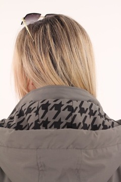 Женская куртка Parka с капюшоном большие переходные размеры длинные элегантные