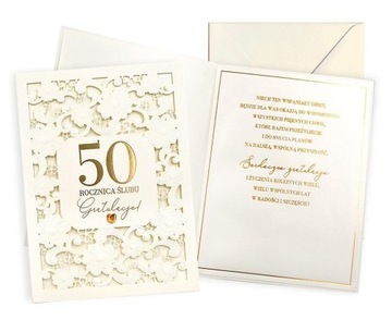 KARNET ROCZNICA ŚLUBU 50