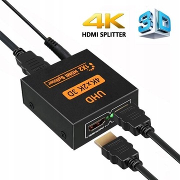 Разветвитель сигнала HDMI 2 * Разветвитель HDMI Разветвитель-переключатель 4Kx2K