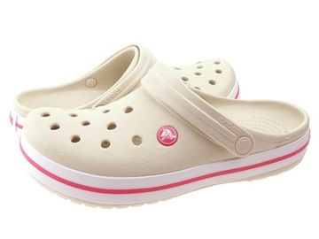 Вьетнамки Crocs Crocband 11016-1AS бежевая лепнина 39/40
