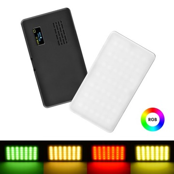 Карманный RGB-видеосвет, светодиодный заполняющий светильник 2500K-9000K