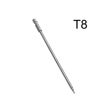 1PC śrubokręt magnetyczny Torx Bit 150mm długi T8