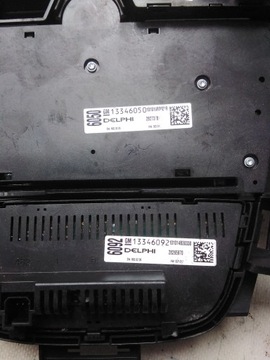 6882 OPEL ASTRA J PANEL KLIMATIZACE 13346050