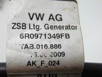 INSTALACE ALTERNÁTORA 6R0971349FB RAPID A1 8X TOLEDO IV POLO 6R 1.6TDI CAY