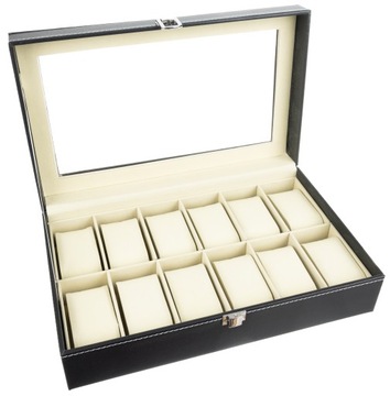 Органайзер для часов с 12 отделениями.