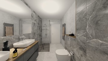 НАПОЛЬНАЯ ПЛИТКА ДЛЯ ВАННОЙ КОМНАТЫ СЕРЫЙ МРАМОР GRESS HELIOS СЕРЫЙ 60X60 БЛЕСК