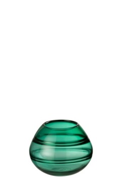 Wazon Szklany Kula Zielony