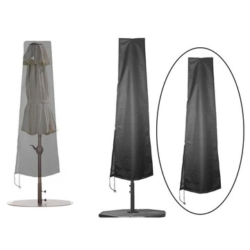 Pokrowiec na parasol zewnętrzny z zamkiem błyskawicznym 210 PU 183x25x35cm