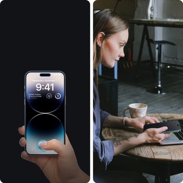 Стекло Spigen для iPhone 14 Pro, приватизация