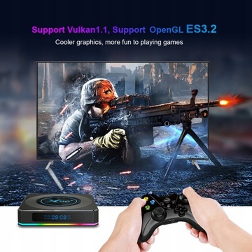ТВ-приставка X96 X4 Amlogic S905X4 с RGB подсветкой Android 11