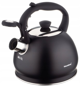 Чайник Klausberg стальной 2 л, черный