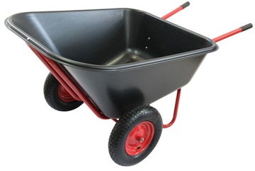 TACZKA OGRODOWA DWUKOŁOWA 300L WÓZEK PASZOWY KOLEBA XXL JAPONKA NA PASZĘ