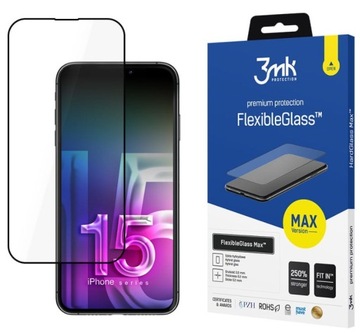 SZKŁO 3MK Flexible MAX iPhone 15