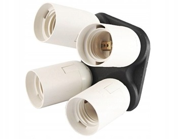 ADAPTER ROZGAŁĘZIACZ ŻARÓWKI E27 1 na 4 GNIAZDA
