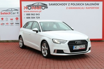 Audi A3 8V Sportback 5d Facelifting 1.5 TFSI 150KM 2018 Audi A3 Wersja SPORT S-Tronic Salon Polska GWARANCJA RAPORT SelectCar FV23%, zdjęcie 3
