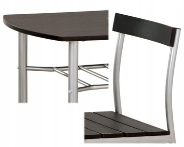 Lance SET - венге - Стол + 2 стула Halmar