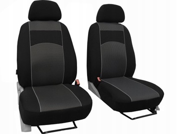 GRUBE POKROWCE NA PRZEDNIE FOTELE DO VW CADDY 3
