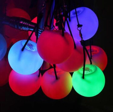 Разноцветный светящийся шар POI LED шар 2-я ступень