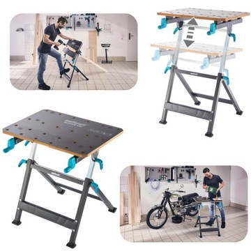 Stół rozkładany WOLFCRAFT stół warsztatowy stół roboczy stół WOLFCRAFT stół