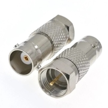 Adapter BNC gniazdo / F wtyk