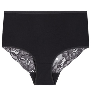 ЖЕНСКИЕ ТРУСИКИ С ВЫСОКОЙ ПОСАДКОЙ, 3 ПАРКИ, КРУЖЕВО MORAJ, РАЗМЕР. л