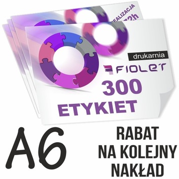 ЭТИКЕТКИ НАКЛЕЙКИ НАКЛЕЙКИ печать цветная 300 А6 24Н
