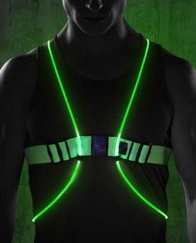 Kamizelka odblaskowa typu LED bieganie, rower