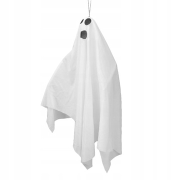 3 szt. Glow Hanging Ghosts kolorowe światło białe