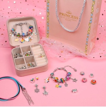 НАБОР ДЛЯ ИЗГОТОВЛЕНИЯ БРАСЛЕТОВ И ОЖЕРЕЛЬЕ ПОДАРОК