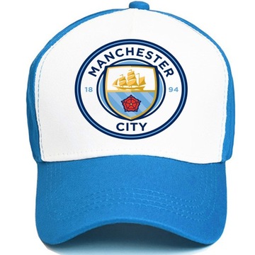 Czapka z Daszkiem Letnia Niebieska Manchester City Piłka Nożna Wiele Wzorów