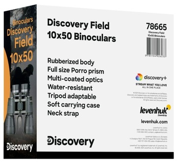 Бинокль Levenhuk Discovery Field 10x50